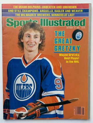 Sports Illustrated October 12,  1981 The Great Gretzky Nhl Houston Oilers Ex