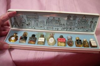 Vintage Les Parfumes De Paris 1 Opera 10 Tiny Bottles Most R Empty Asis
