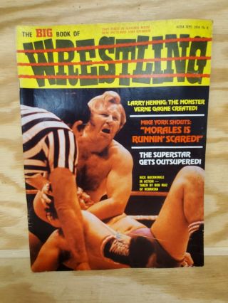 Vintage The Big Book Of Wrestling 1974 Monster Complete