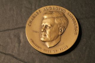 Medal: Charles Augustus Lindbergh.  Aviation Hall Of Fame.  1967.