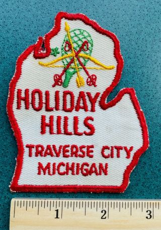 Holiday Hills Traverse City Michigan Vintage Ski Patch