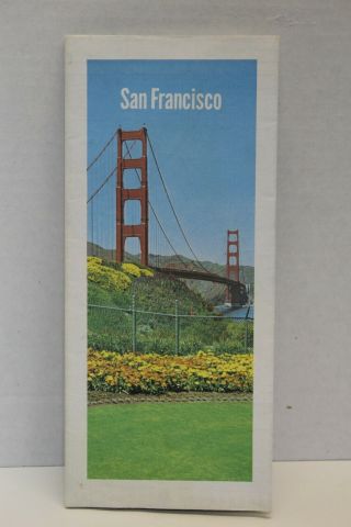 Vintage San Francisco Road Map/street Map Aaa 1978
