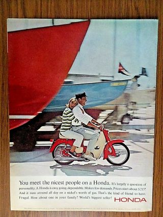 1965 Honda 50 Ad You Meet The Nicest People On A Honda @ The Marina