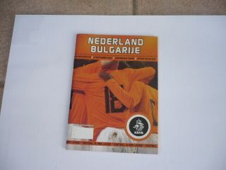 Soccer Program - Netherlands - Holland 2007 Ec Qualifier Vs Bulgaria@amsterdam