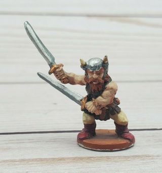 Ral Partha Grenadier Ad&d Pewter Miniatures Tsr Viking Warrior Painted 2 " Vtg