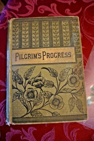 Vintage The Pilgrims Progress With Notes 1897 Hc Bunyan Illustrated