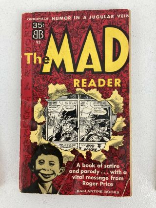Vintage Set Of 3 MAD Paperback Books The Mad Reader Mad Strikes Back Utterly Mad 2