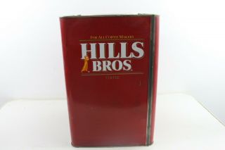 Vintage Hills Bros Coffee 20 Lbs Store Display Tin Can Advertising Coffee Shop