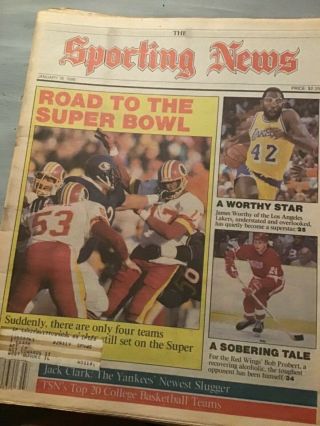 January 18 1988 Doug Williams Washington Redskins Football The Sporting News Old