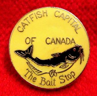 Catfish Capital Of Canada Lapel Pin Manitoba 