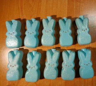 Vtg Easter Peeps Blue Bunny String Light Covers - No String Lights,  Only Covers