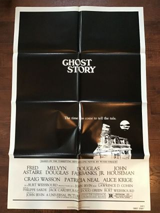 Vintage 1981 Ghost Story Movie Poster / Full Sheet 41x27 / Peter Straub