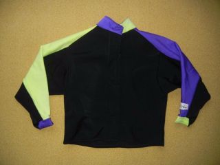 Vtg Yeti Wear Purple/yellow Neoprene Wet Suit Shirt Surfing Kayaking Size Small