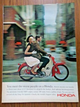 1965 Honda 50 Ad You Meet The Nicest People On A Honda