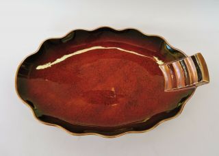 Vintage Carlton Ware Rouge Royale Gilt Edge Lustre Glaze Dish - 1698