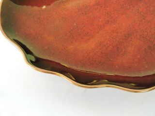 Vintage Carlton Ware Rouge Royale Gilt Edge Lustre Glaze Dish - 1698 2