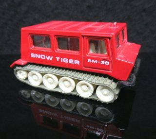 1/73 Vtg Tomica 84 Ohara Snow Tiger Sm30 Red Tank Trax Japan Tomy