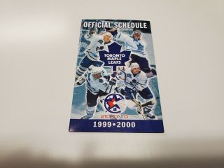 Rs20 Toronto Maple Leafs 1999/00 Nhl Hockey Pocket Schedule - Molson