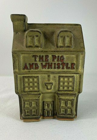 Vintage Tremar Stoneware Money Box The Pig And Whistle Cornish Studio Pottery
