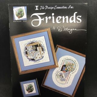 Vintage Friends Cross Stitch Pattern Booklet D Morgan The Design Connection 1995