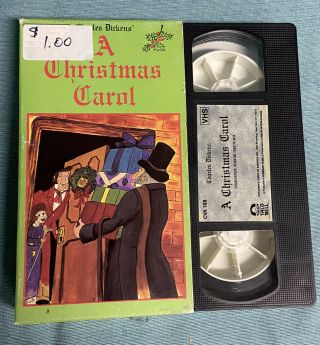 A Christmas Carol Vhs Presented By Taco Bell Charles Dickens,  Vintage