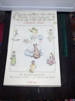 Vintage Kate Greenaway Coloring Book Red Farm Studio 50 