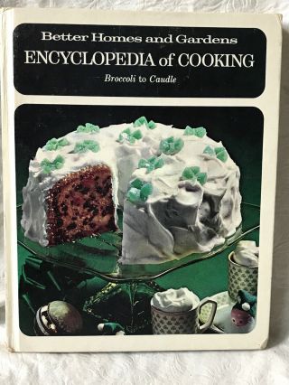 Vintage 1970 Better Homes & Gardens Vol 3 Encyclopedia Of Cooking Hardcover Book