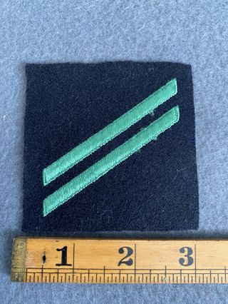 Vintage Us Navy Aviation Apprentice Rate Patch Green Black Stripe B3