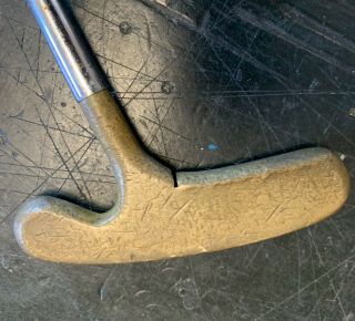 Vintage Acushnet Bulls Eye Old Standard Putter 35 Inches Long Golf Pride Grip