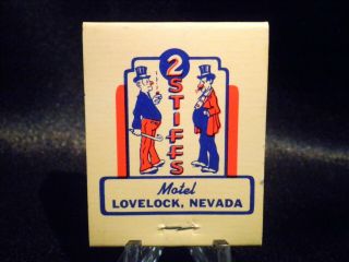 Vintage Matchbook - 2 Stiffs Gas - Lovelock,  NV 2