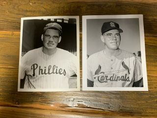 Bob Miller 8x10 Press Photos (2) The Sporting News St.  Louis Cardinals Phillies