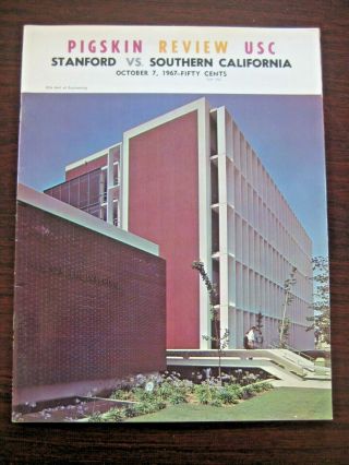Usc Trojans Vs Stanford Cardinals October 7 1967 Game Program La Coliseum