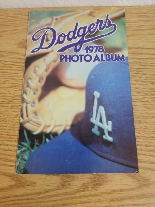 Dodgers Vintage 1978 Mlb Baseball Photo Album Yearbook Program & Game Ticket