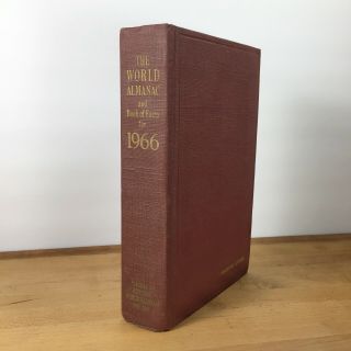 The World Almanac And Book Of Facts For 1966 Vintage Hardback Telegram & The Sun