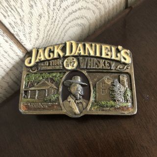 Vintage 1989 Jack Daniels Old Time No 7 Tennessee Whiskey Distillery Belt Buckle