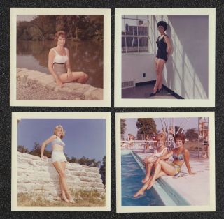 Lqqk 4 Vintage 1963 Originals,  Gorgeous Swimsuit Bathing Beauties 26