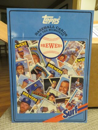 Topps Baseball Cards Of The Milwaukee Brewers (sponsored By Surf Detergent)