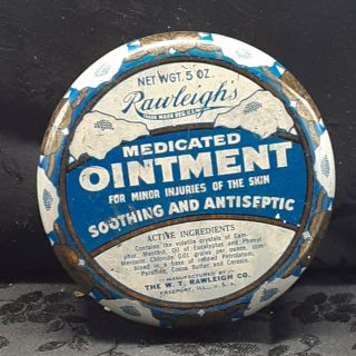 Vintage Round Medicine Tin Rawleigh 