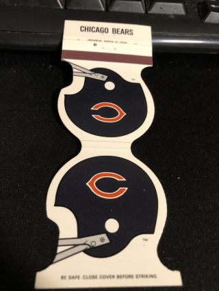 1980 Chicago Bears Football Pocket Schedule Flame of Countryside Match Cover 2