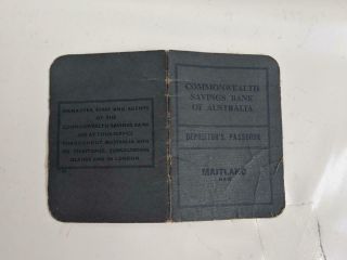 Vintage Commonwealth Savings Bank Of Australia Passbook Maitland Nsw 1965 - 68