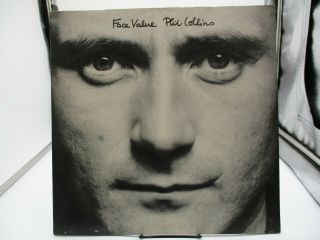Vintage 1981 Phil Collins " Face Value " Album Vinyl Sd - 16029 Vg,  Cover Vg,
