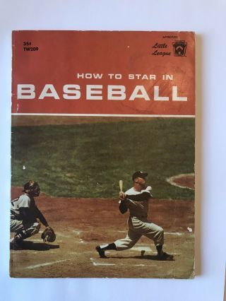 1960 Mickey Mantle How To Star In Baseball Little League Book York Yankees