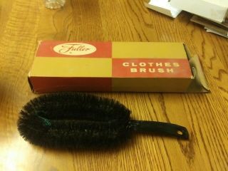 Vintage Fuller Clothes Brush - Black Plastic Lint - No.  512 - In Org.  Box.