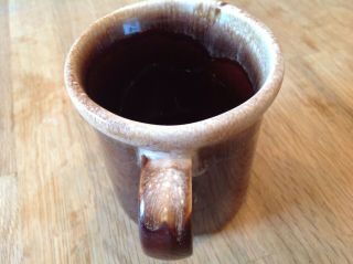 Vintage McCoy Brown Drip Coffee Mug 1412 Vintage 3