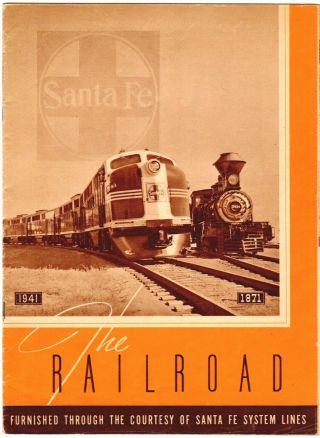 Railroad,  Furnished Through The Courtesy Of Santa Fe System Lines: 1941 Booklet
