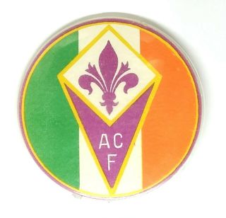 Fiorentina Football Club Pin Badge.  Vintage Soviet Badge.  Made In Ussr.
