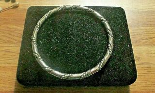 Vintage Bracelet In Stainless Steel With A Twisted Rope Pattern