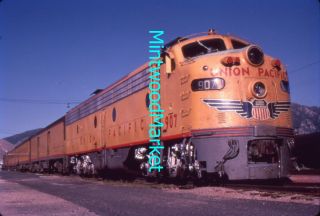 Railroad Slide Union Pacific Emd E9a 907 1969 Butte Special Passenger Train Up