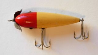 South Bend Vintage Best - O - Luck Wood Fishing Lure Rare 3.  5 " Body