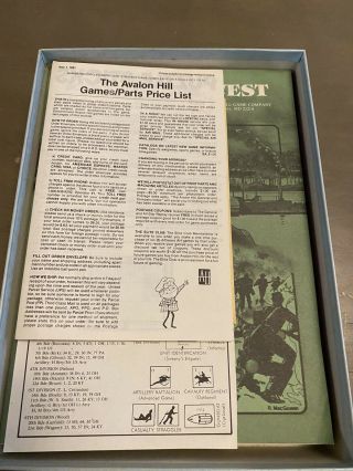 Vintage Avalon Hill Fury In The West Civil War Battle Of Shiloh 2